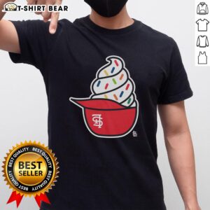 Original St. Louis Cardinals Ice Cream T-Shirt featuring vibrant team colors and playful ice cream graphic design.