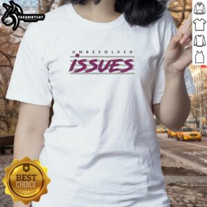 Official Unresolved Issues Ladies Tee featuring a stylish design, perfect for casual wear and expressing unique style.