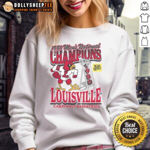 Top Louisville Cardinals past champs tourney win sweatshirt featuring team colors and logo, perfect for fans and alumni.
