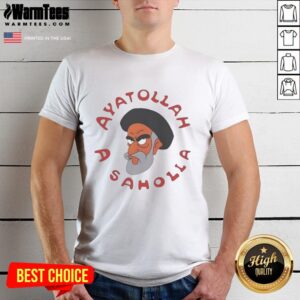 Top Simpsons Ayatollah A Saholia T-Shirt featuring a colorful design inspired by the iconic TV show.