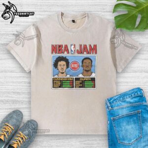 Hot NBA Jam Pistons Cunningham And Duren T-Shirt - Image 6
