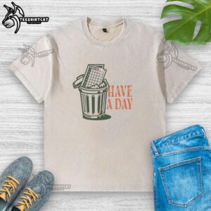 Alt Text: Original Call It A Day Scorecard on a washed T-shirt, showcasing unique design and vintage style.