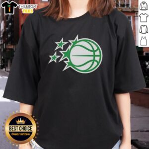 Premium Orlando Magic white logo tee for ladies, perfect for St. Patrick's Day celebrations and fan apparel.