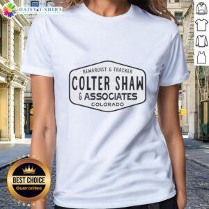 Premium Rewardist and Tracker Colter Shaw and Associates Colorado ladies tee featuring a stylish design and vibrant colors.