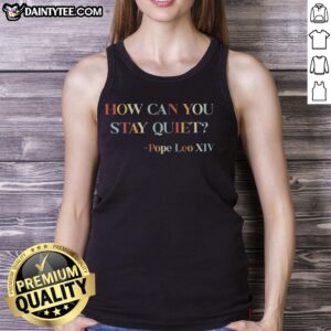Awesome Pope Leo XIV tank top featuring a bold design, perfect for making a statement in casual wear.
