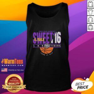 Good LSU Tigers NCAA Women's Sweet 16 2026 Men's March Madness tank top featuring vibrant team colors and logo.