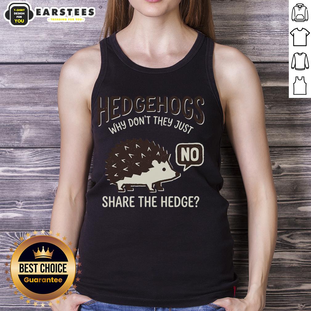 funny-hedgehogs-why-dont-they-just-share-the-hedge-tank-top Funny hedgehogs wearing tank tops, showcasing their quirky personalities and humor in 'Why Dont They Just Share the Hedge?'.