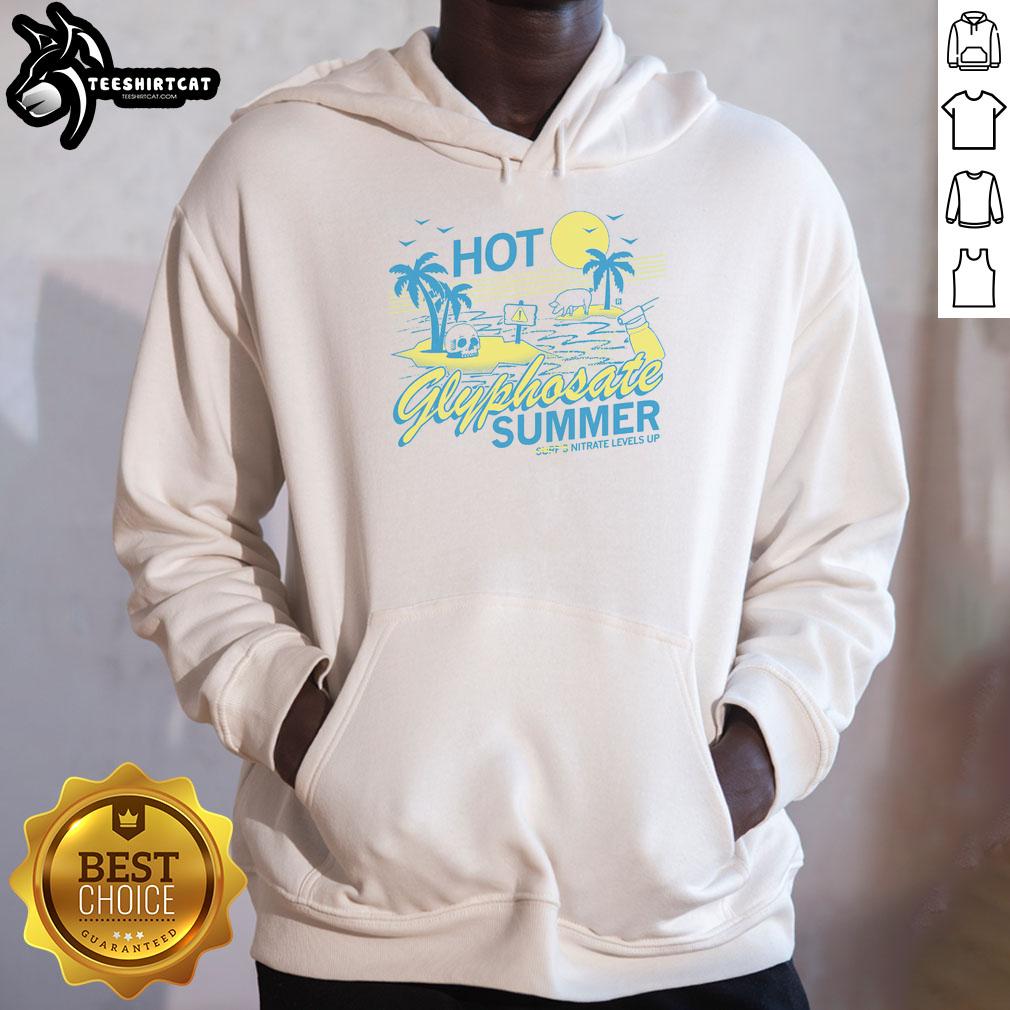funny-hot-glyphosate-summer-hoodie Funny hot glyphosate summer hoodie design featuring a playful graphic, perfect for casual summer wear and eco-conscious fashion.
