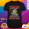 Funny Minion fishing graphic t-shirt: 'Saved Me From Being A Pornstar, Now I'm Just A Hooker' - humorous design for casual wear.