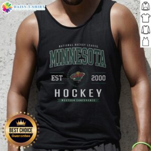 Original Minnesota Wild Hockey Legacy Crest Tank Top featuring team colors and logo for fans and sports enthusiasts.