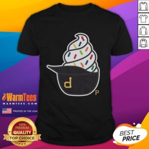 Nice Pittsburgh Pirates ice cream T-shirt featuring a colorful design, perfect for fans and summer outings.
