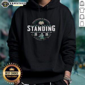 Alt Text: Awesome St. Vincent-St. Mary 2026 OHSAA Girls Basketball Division 3 Last Four Standing Hoodie in green and gold.