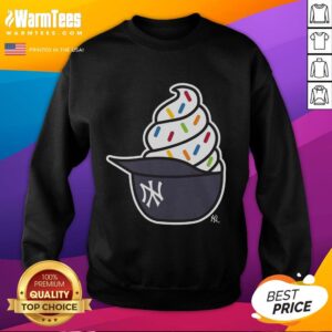 Cozy Nice New York Yankees ice cream sweatshirt featuring team logo, perfect for fans and casual wear.