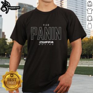 Premium Vlad Panin Zuffa Boxing Elite T-Shirt featuring a bold design and comfortable fit for boxing enthusiasts.