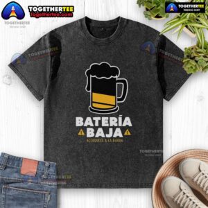 Alt Text: Official Bateria Baja Acerquese a La Barra washed t-shirt featuring a vibrant design and comfortable fit.