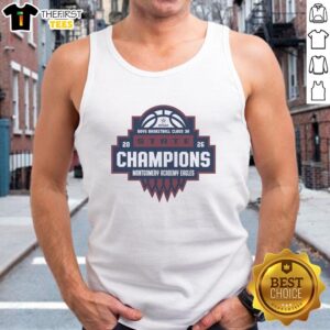 Top Montgomery Academy Eagles AHSAA Boys Basketball Class 3A State Champions 2026 tank top in vibrant colors.