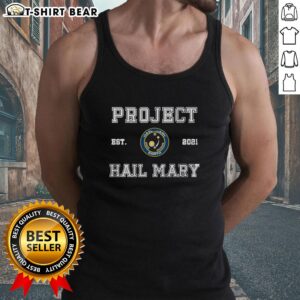 Official Project Hail Mary Earth Est 2021 tank top featuring a stylish design, perfect for fans of the sci-fi novel.