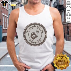Pretty Tweek Bros Coffee logo tank top featuring a stylish design for coffee lovers and casual wear enthusiasts.