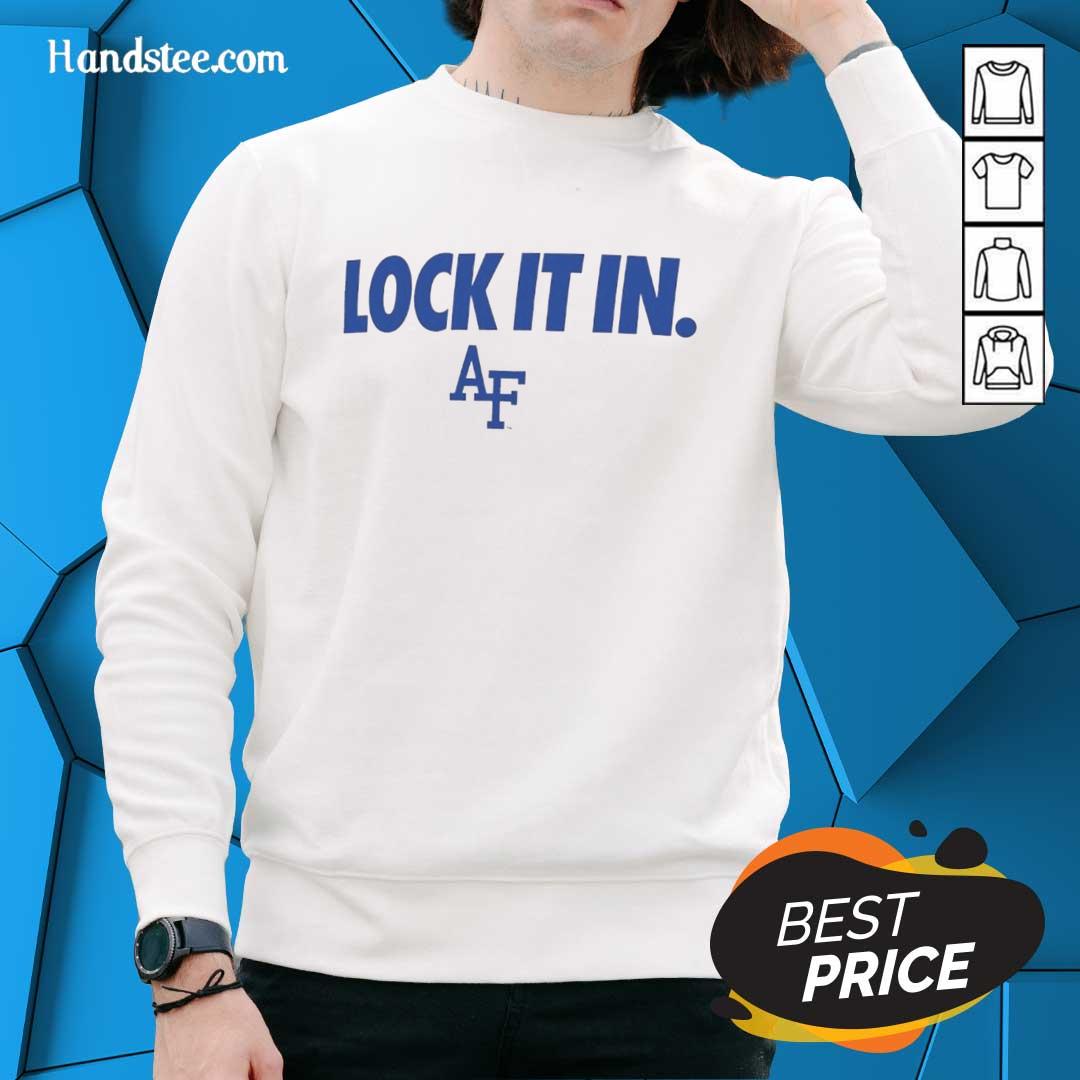 good-air-force-falcons-2026-lock-it-in-sweatshirt Good Air Force Falcons 2026 Lock It In Sweatshirt in navy blue featuring bold team logo and stylish design.