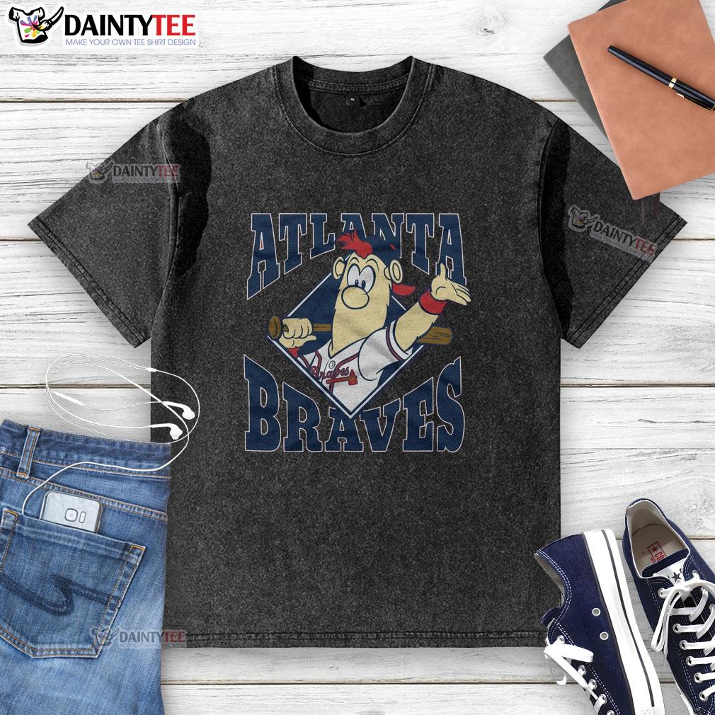 good-atlanta-braves-mascot-washed-t-shirt Good Atlanta Braves mascot washed t-shirt featuring vibrant team logo and comfortable fit for fans.