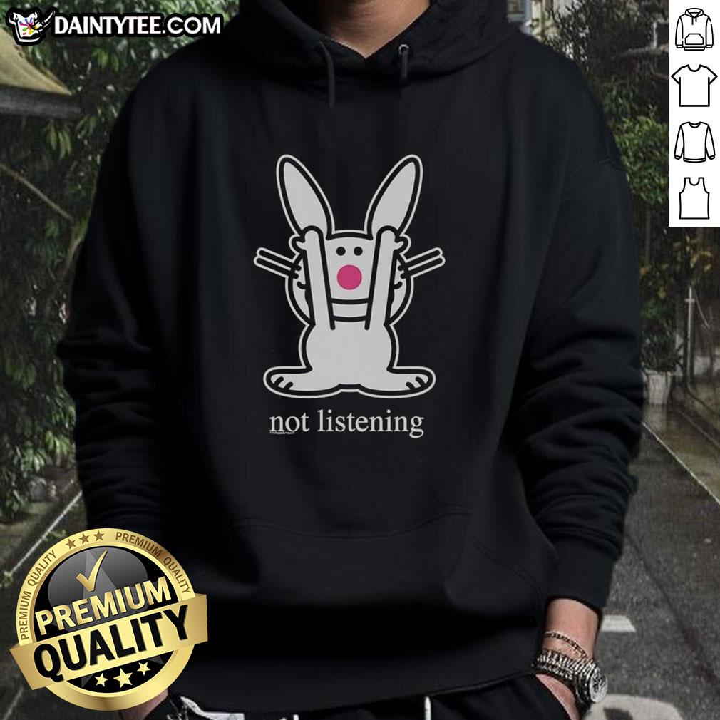 good-bunny-not-listening-hoodie Good Bunny Not Listening T-Shirt - Image 2