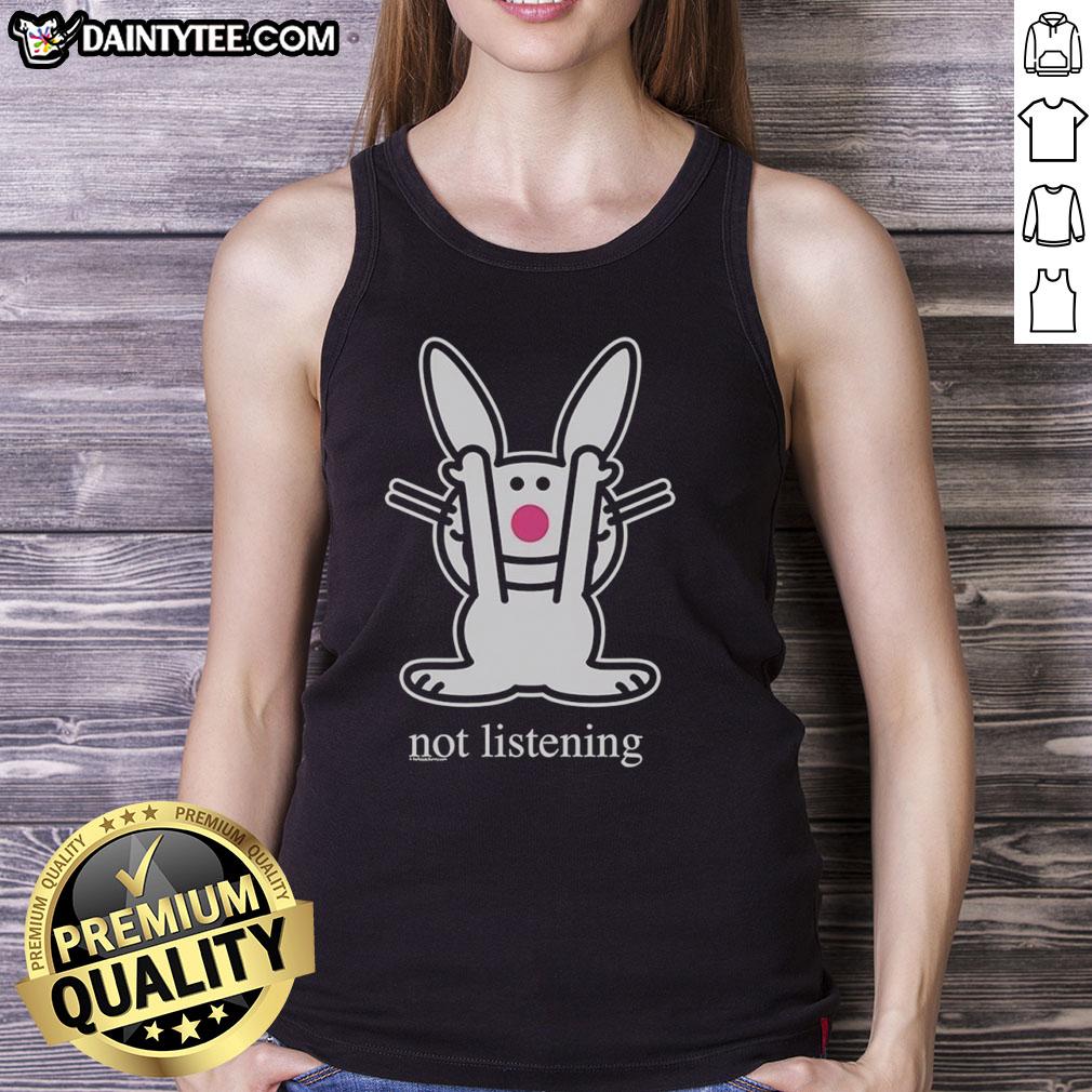 good-bunny-not-listening-tank-top Good Bunny Not Listening T-Shirt - Image 4