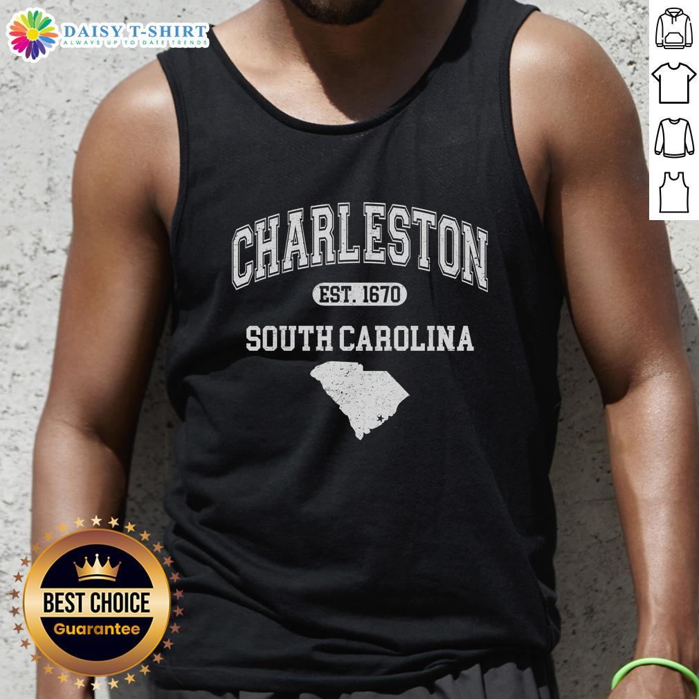 Good Charleston South Carolina Est. 1670 Varsity Tank Top Good Charleston South Carolina Est. 1670 Varsity Tank Top showcasing a stylish design for fans of Charleston apparel.