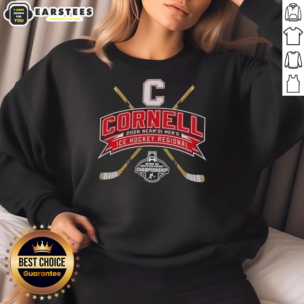 good-cornell-big-red-2026-ncaa-division-i-mens-ice-hockey-regional-sweatshirt Good Cornell Big Red 2026 NCAA Division I Men's Ice Hockey Regional Sweatshirt in red with official logo and team colors.