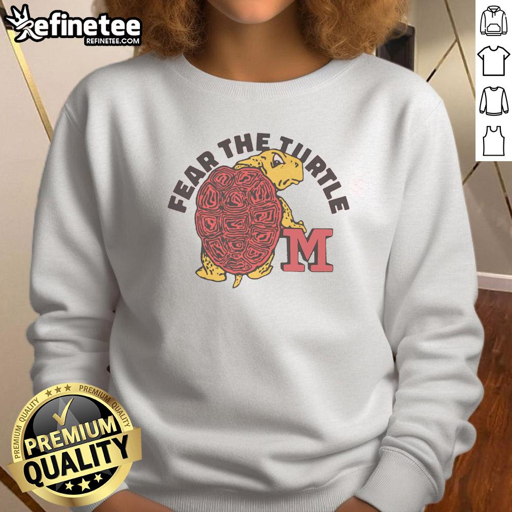 good-fear-the-turtle-maryland-vintage-sweatshirt Vintage Maryland sweatshirt featuring Good Fear the Turtle design, perfect for fans of college sports and casual style.