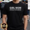 Good Girl Mom Officially Outnumbered T-Shirt design featuring playful text for moms with multiple children.