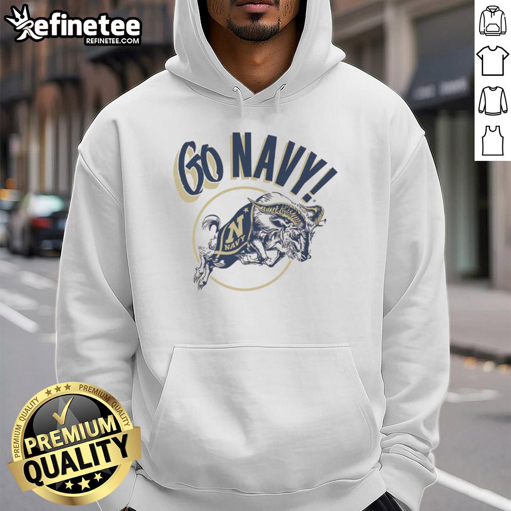 good-go-navy-midshipmen-retro-hoodie Good Go Navy Midshipmen Retro T-Shirt - Image 2