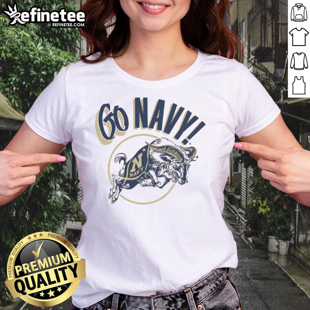 good-go-navy-midshipmen-retro-ladies-tee Good Go Navy Midshipmen Retro T-Shirt - Image 6