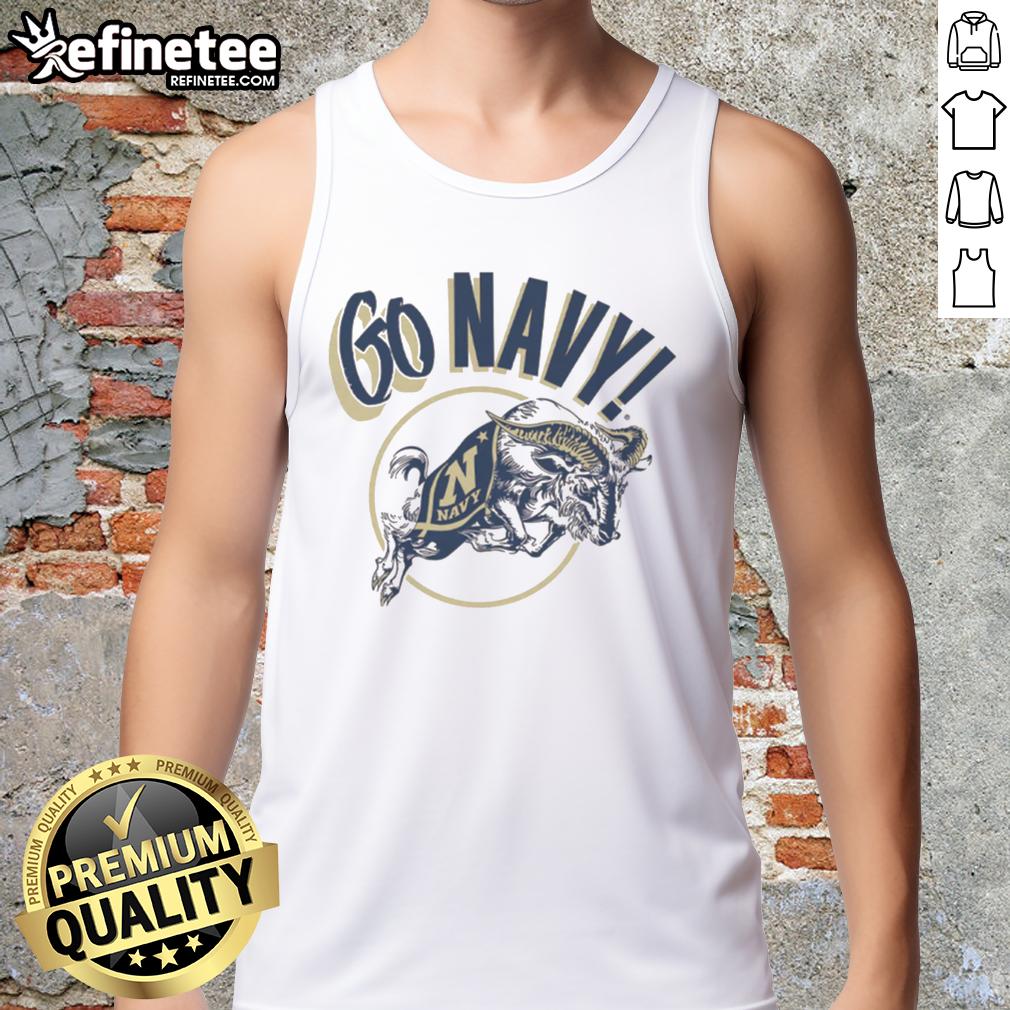 good-go-navy-midshipmen-retro-tank-top Good Go Navy Midshipmen Retro T-Shirt - Image 3