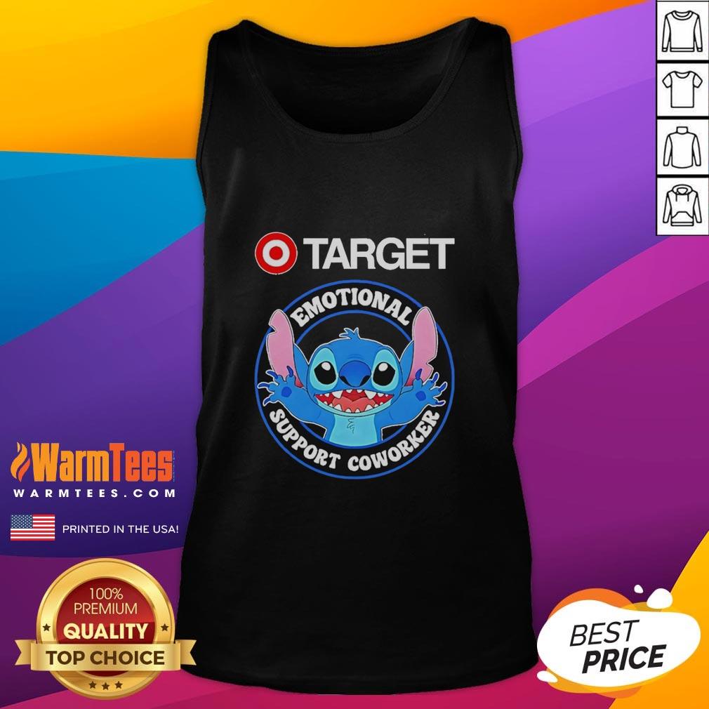 good-happy-stitch-target-emotional-support-coworker-tank-top Alt Text: Good Happy Stitch Target Emotional Support Coworker Tank Top featuring a fun design for casual office wear.