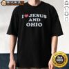 Good I Love Jesus And Ohio T-Shirt featuring a vibrant design celebrating faith and Ohio pride.