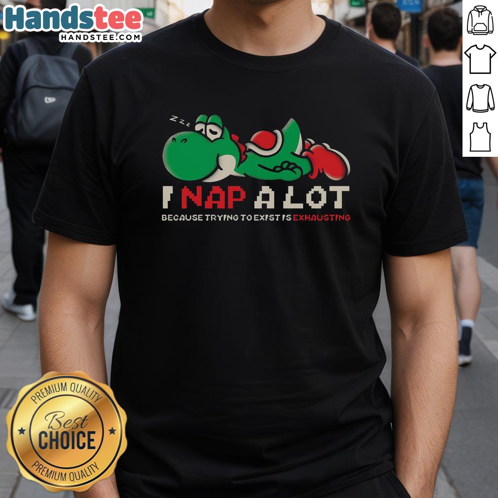 good-i-nap-a-lot-because-trying-to-exist-is-exhausting-mario-yoshi-t-shirt-1 Good I Nap A Lot Because Trying To Exist Is Exhausting Mario Yoshi T-Shirt featuring playful graphic design, perfect for gamers.