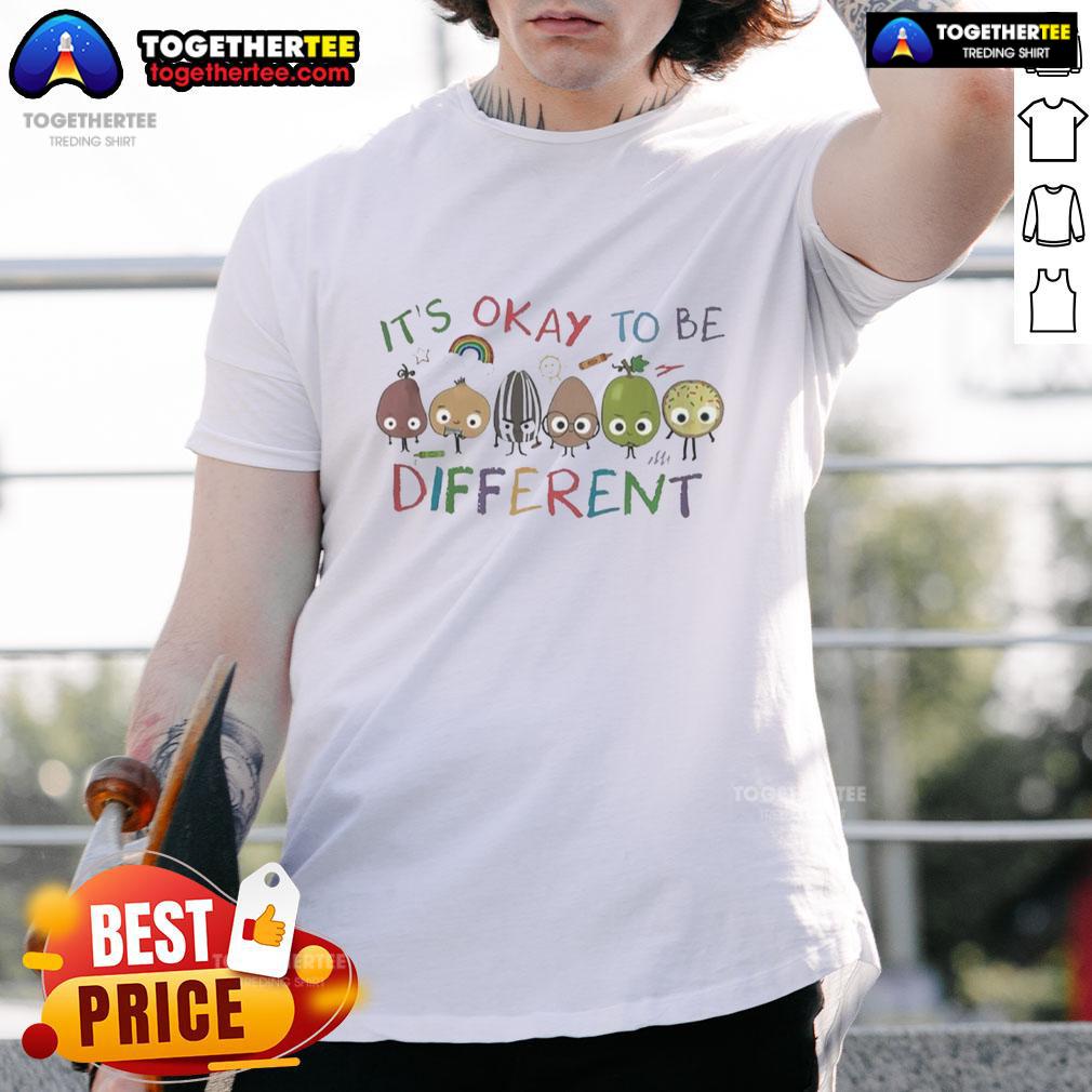 Good It'S Okay To Be Different Autism Awareness Sketch T Shirt Good It's Okay To Be Different Autism Awareness Sketch T-Shirt featuring colorful designs promoting acceptance and inclusion.
