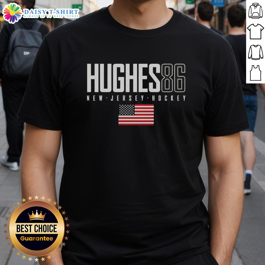 Good Jack Hughes 86 New Jersey Devils Usa Flag Elite T Shirt Good Jack Hughes 86 New Jersey Devils USA flag elite t-shirt showcasing team spirit and style for hockey fans.