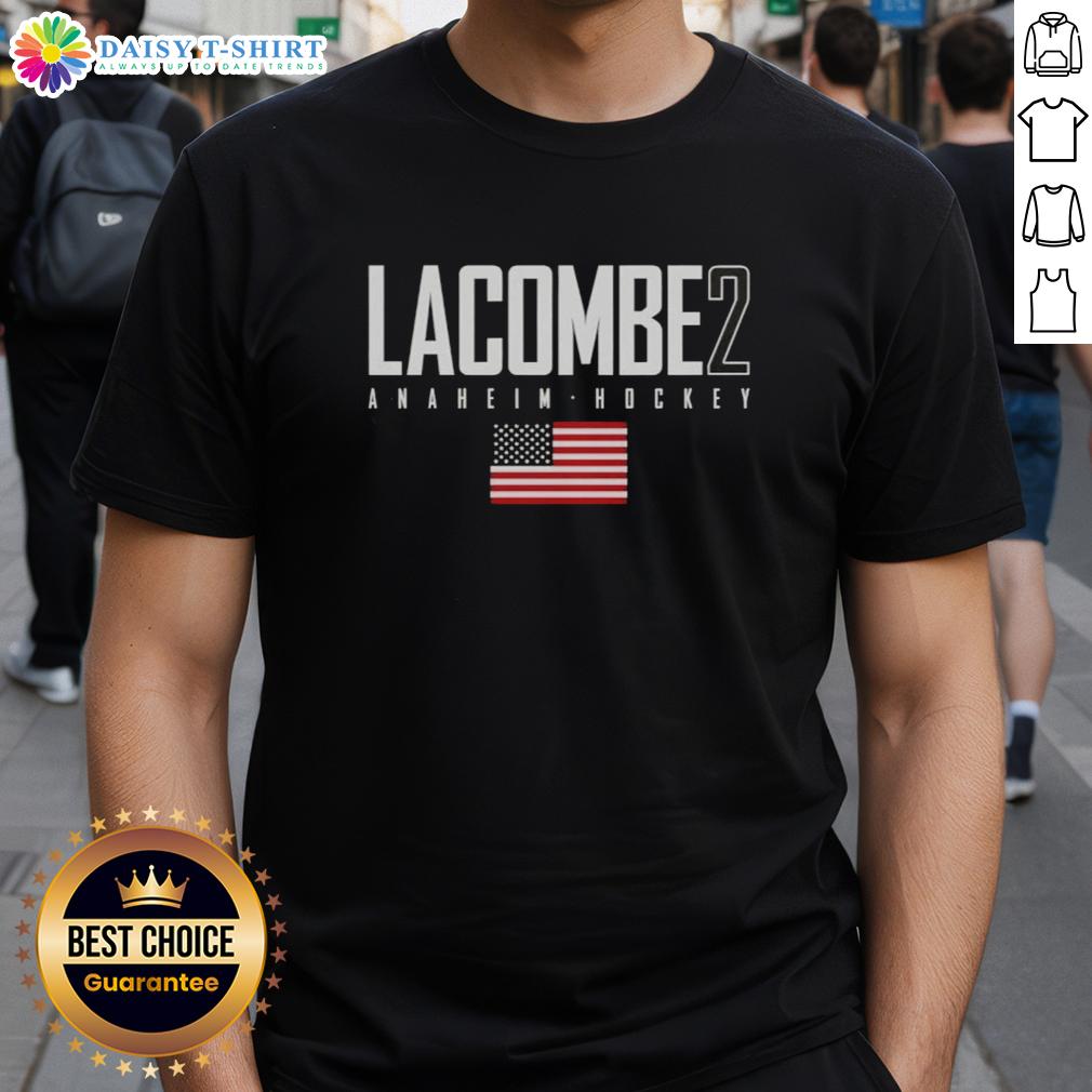 Good Jackson Lacombe 2 Anaheim Ducks Usa Flag Elite T Shirt Good Jackson Lacombe 2 Anaheim Ducks USA Flag Elite T-Shirt featuring team colors and logo, perfect for fans.