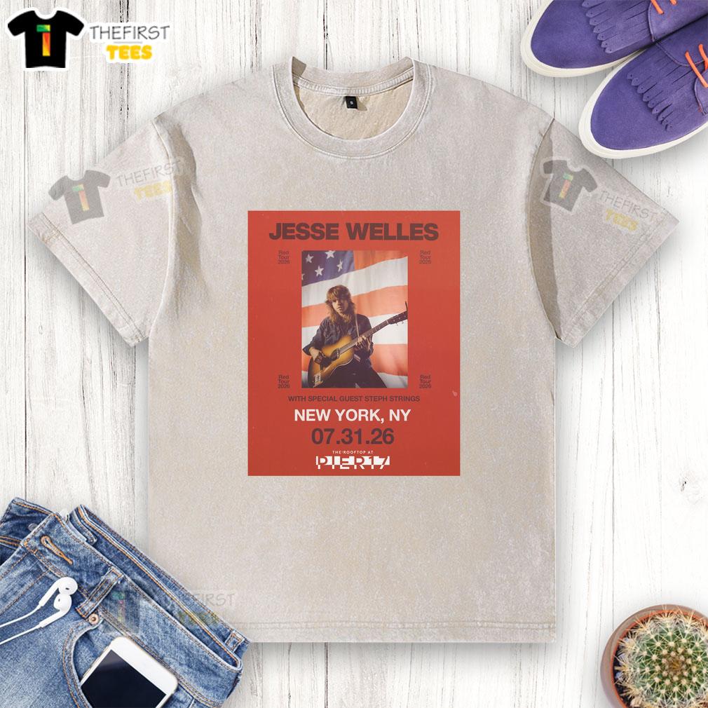 good-jesse-welles-red-tour-2026-north-america-city-dates-poster-washed-t-shirt Good Jesse Welles Red Tour 2026 North America city dates poster on a washed t-shirt, showcasing vibrant tour details.