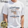 Maryland girl in a Tennessee world t-shirt featuring a state map outline, perfect for proud Maryland residents.