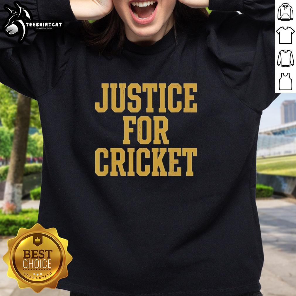 good-justice-for-cricket-retro-sweatshirt Good Justice For Cricket Retro T-Shirt - Image 5