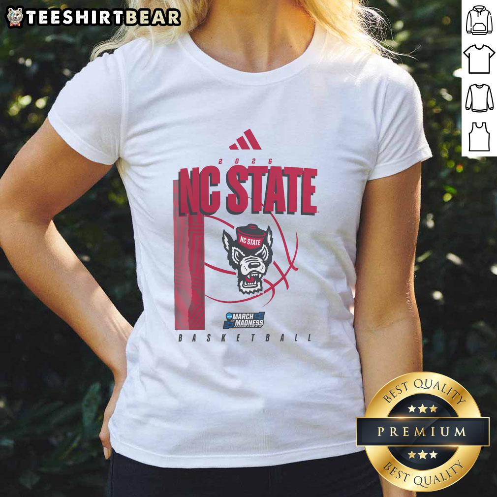 good-n-c-state-wolfpack-march-madness-ladies-tee Good N.C. State Wolfpack March Madness ladies tee featuring team colors and logo for fans and supporters.