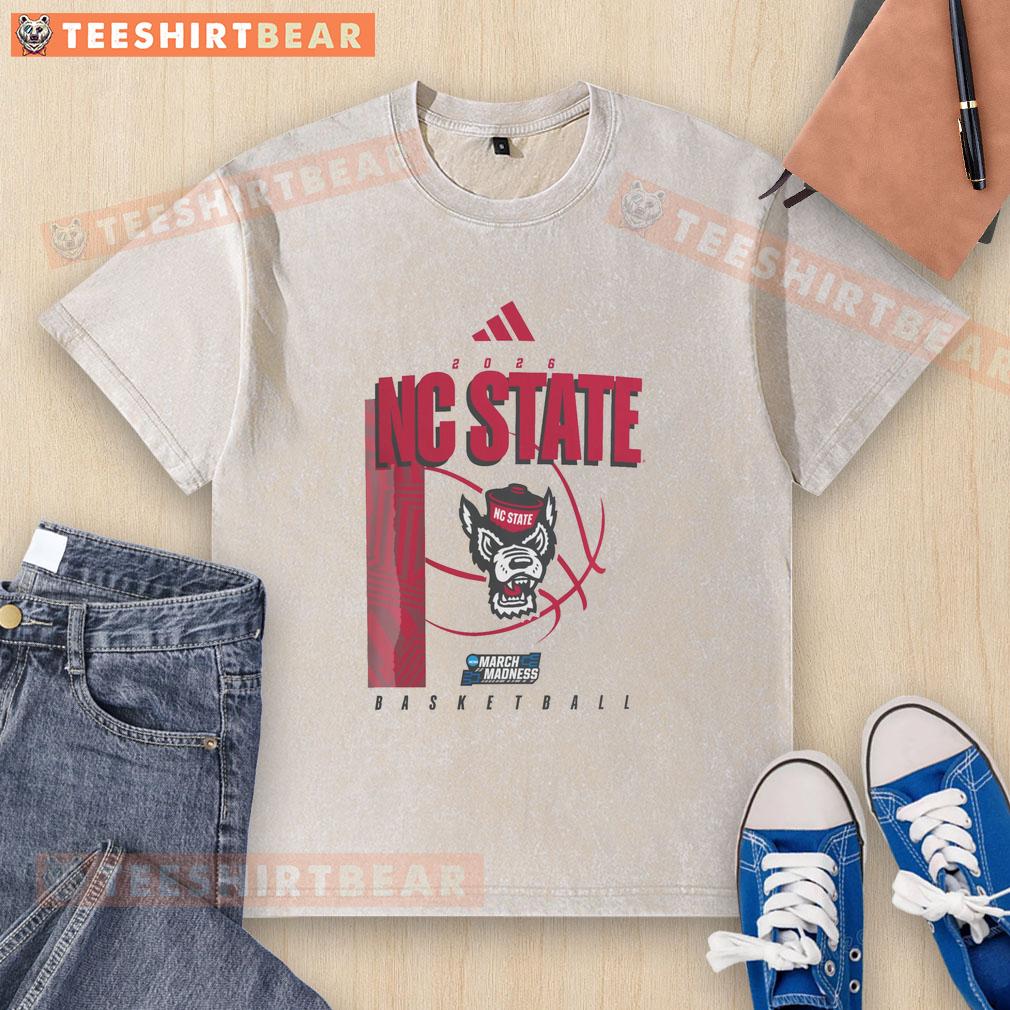 good-n-c-state-wolfpack-march-madness-washed-t-shirt Alt Text: Good N.C. State Wolfpack March Madness washed t-shirt featuring vibrant team colors and logo, perfect for fans.
