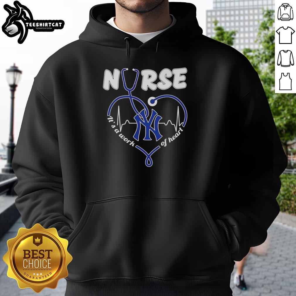 good-new-york-yankees-mlb-nurse-its-a-work-of-heart-stethoscope-hoodie Good New York Yankees MLB Nurse It's A Work Of Heart Stethoscope T-Shirt - Image 2
