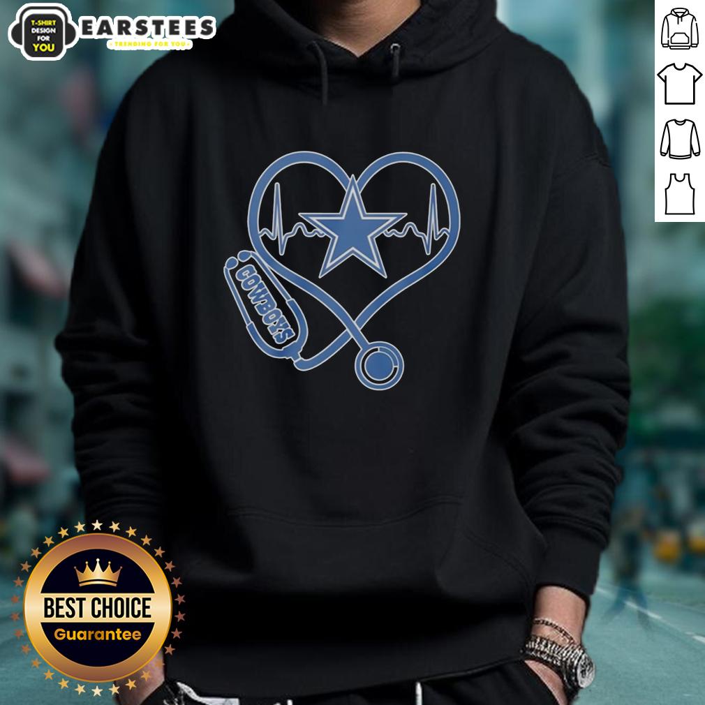 good-nurse-heartbeat-x-dallas-cowboys-logo-hoodie Good Nurse Heartbeat X Dallas Cowboys Logo Hoodie for nurses and fans, showcasing style and team spirit.