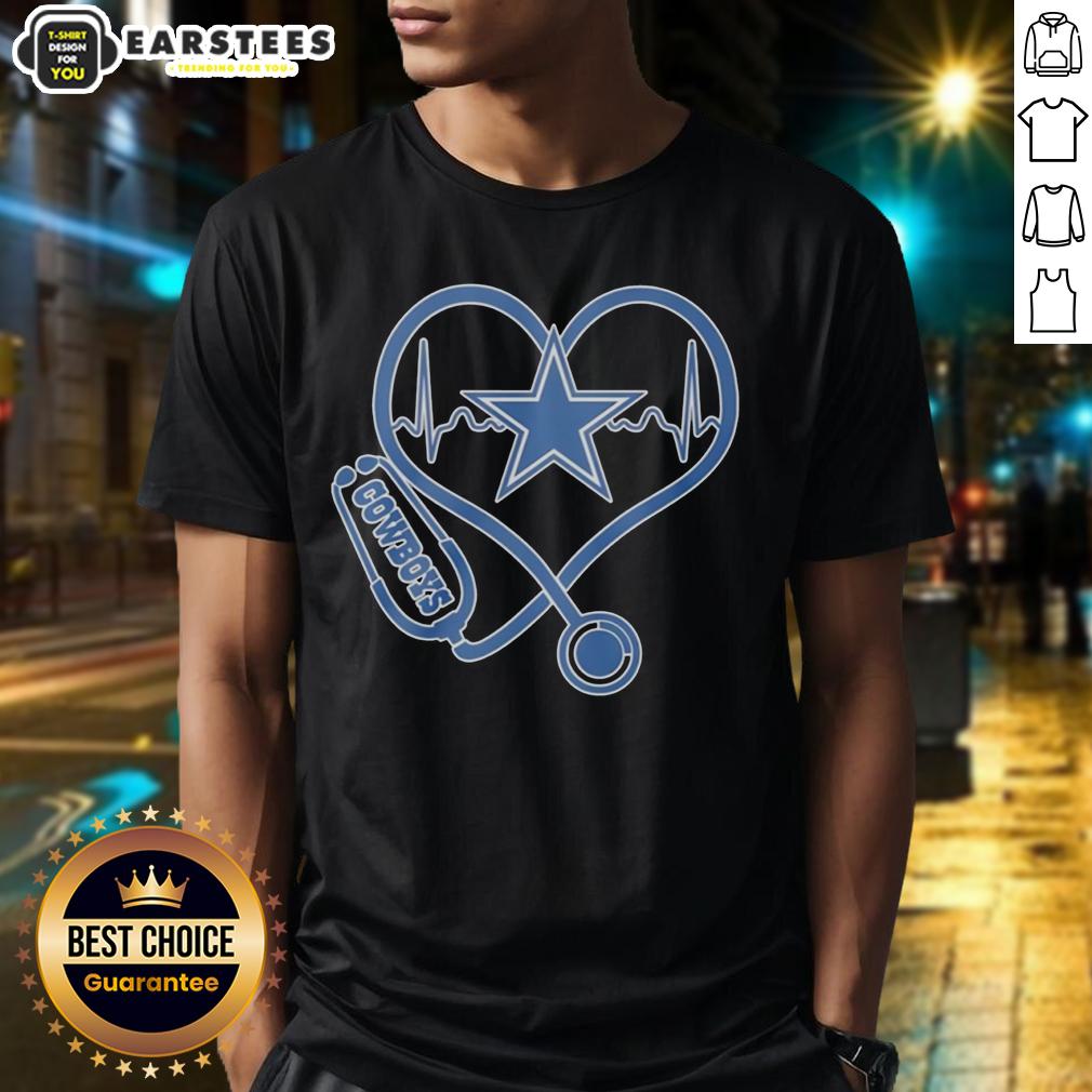good-nurse-heartbeat-x-dallas-cowboys-logo-t-shirt-1 Good Nurse Heartbeat X Dallas Cowboys Logo T-Shirt featuring a heartbeat line and Cowboys logo, perfect for fans.