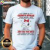 Alt Text: Funny Good Peanuts Snoopy T-Shirt featuring 'I Am A Grumpy Woman' for those with anger issues and thin patience.