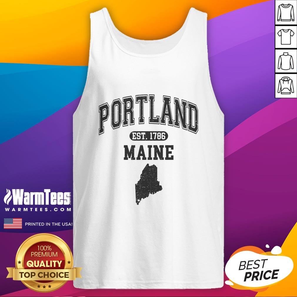 good-portland-maine-est-1786-varsity-tank-top Good Portland Maine Est 1786 varsity tank top featuring a classic design, perfect for summer style and local pride.