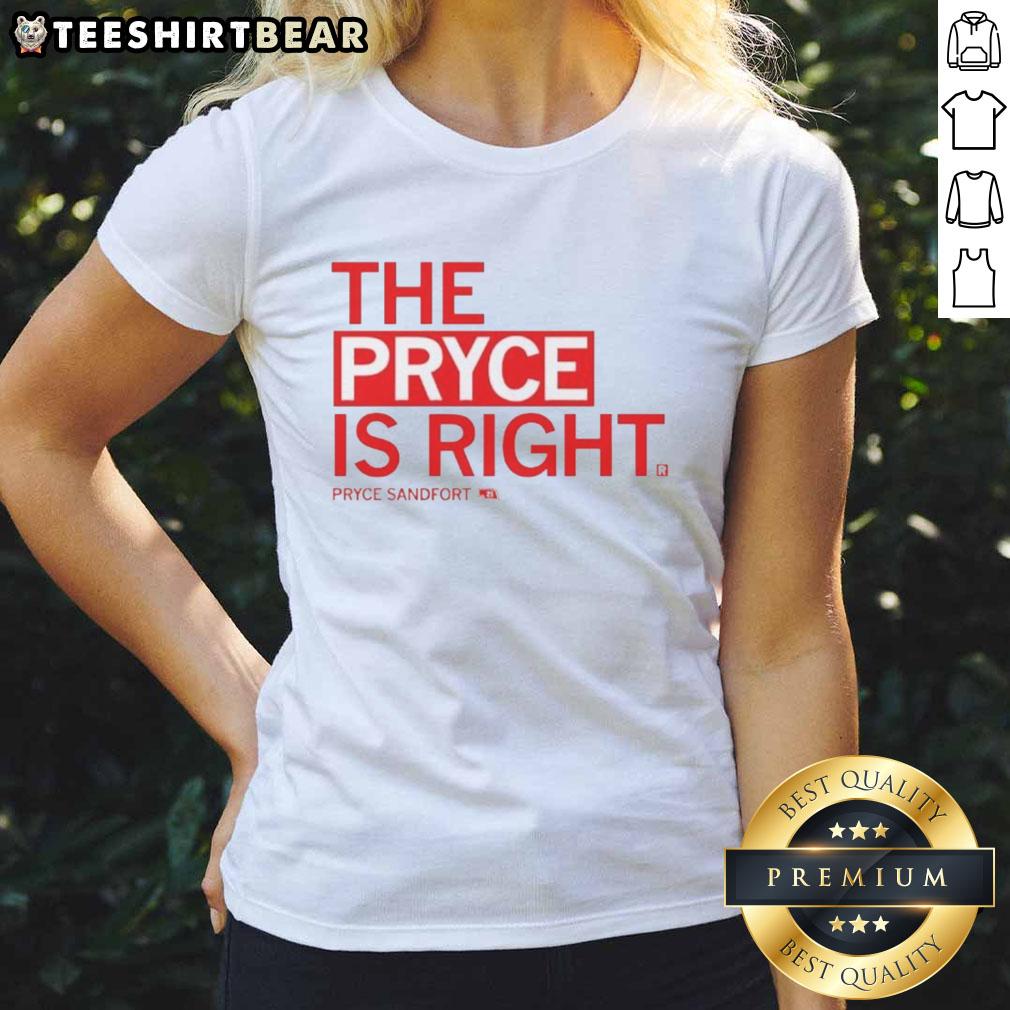 good-pryce-sandfort-the-pryce-is-right-ladies-tee Good Pryce Sandfort The Pryce Is Right Ladies Tee featuring a stylish design perfect for casual wear and fan events.